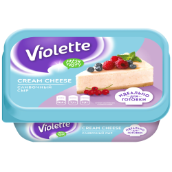  Сыр творожный Violette Виолетта, сливочный, 70%, 180г