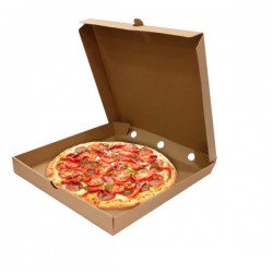 Коробка для пиццы 400х400х45, серая (Микрогофрокартон) 