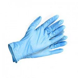 Перчатки нитриловые (Синие). Размер: М 