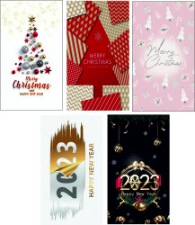 Набор бирок "Merry Christmas and Happy New Year" 50 шт