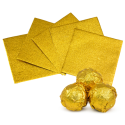 Обертка для конфет Золотая 8*8 см, 100 шт.