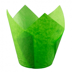 Форма бумажная «Тюльпан» 50х80 мм. Зеленый