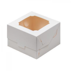 Коробка для бенто-торта 120*120*80 мм с окном