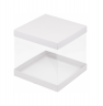 Короба для торта «с прозрачными стенками», 300*300*280 белая