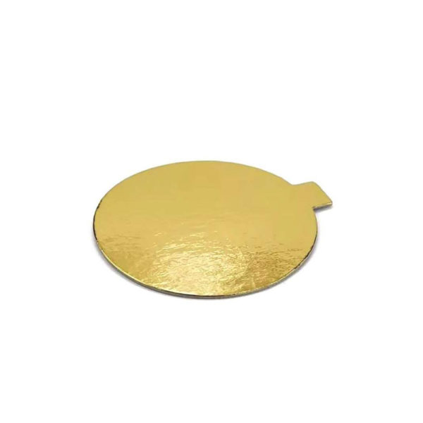 Подложки с держателем. Размер: D 80 / круг (толщина 0,8 мм).  100 шт золото