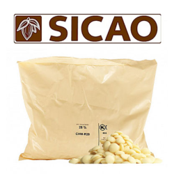 Шоколад белый Sicao 28%, 2,5 кг (CHW-R28-557)