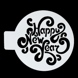 Трафарет «Happy new year», 10 см
