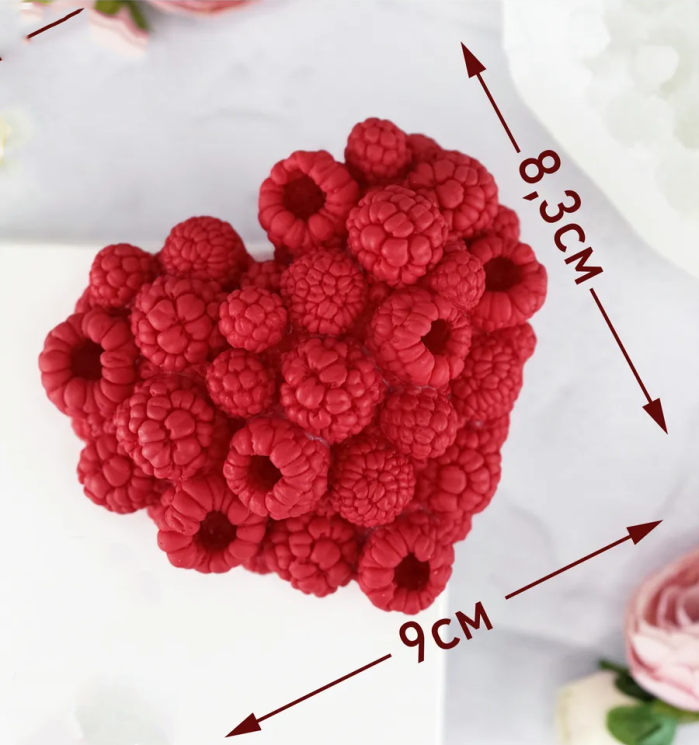 Силиконовый молд Сердце из малины