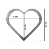 Форма металлическая Сердце для выпечки 23*21 см h=5 см