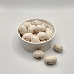 Драже «Яйца» белые матовые в крапинку, 100 г. +/- 2 г., Пасха