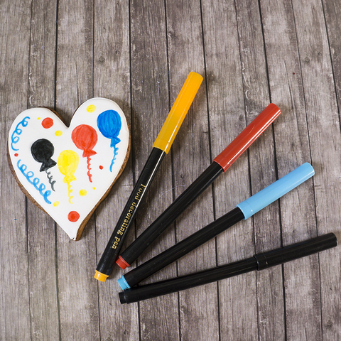 Набор фломастеров для украшения десертов "Цветной" 4 шт