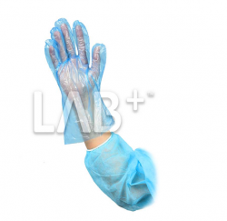 Перчатки полиэтиленовые голубые, L 