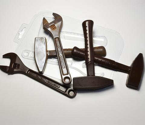Форма для шоколада «Ключ и молоток»