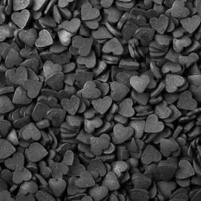 Посыпка "Сердечки черные (мини)", 50г Посыпка "Сердечки черные (мини)", 50г