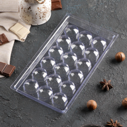 Форма для шоколада «Бриллиант», 18 ячеек, 22×11 см
